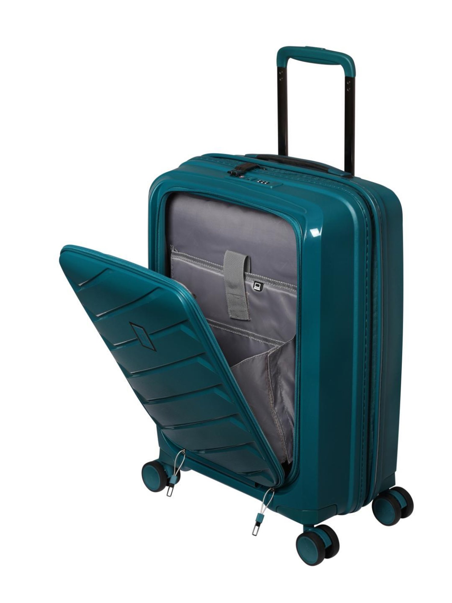 it luggage Influential Blue Cabin -20 inches Expandable Hardsided Trolley Bag with TSA Lock