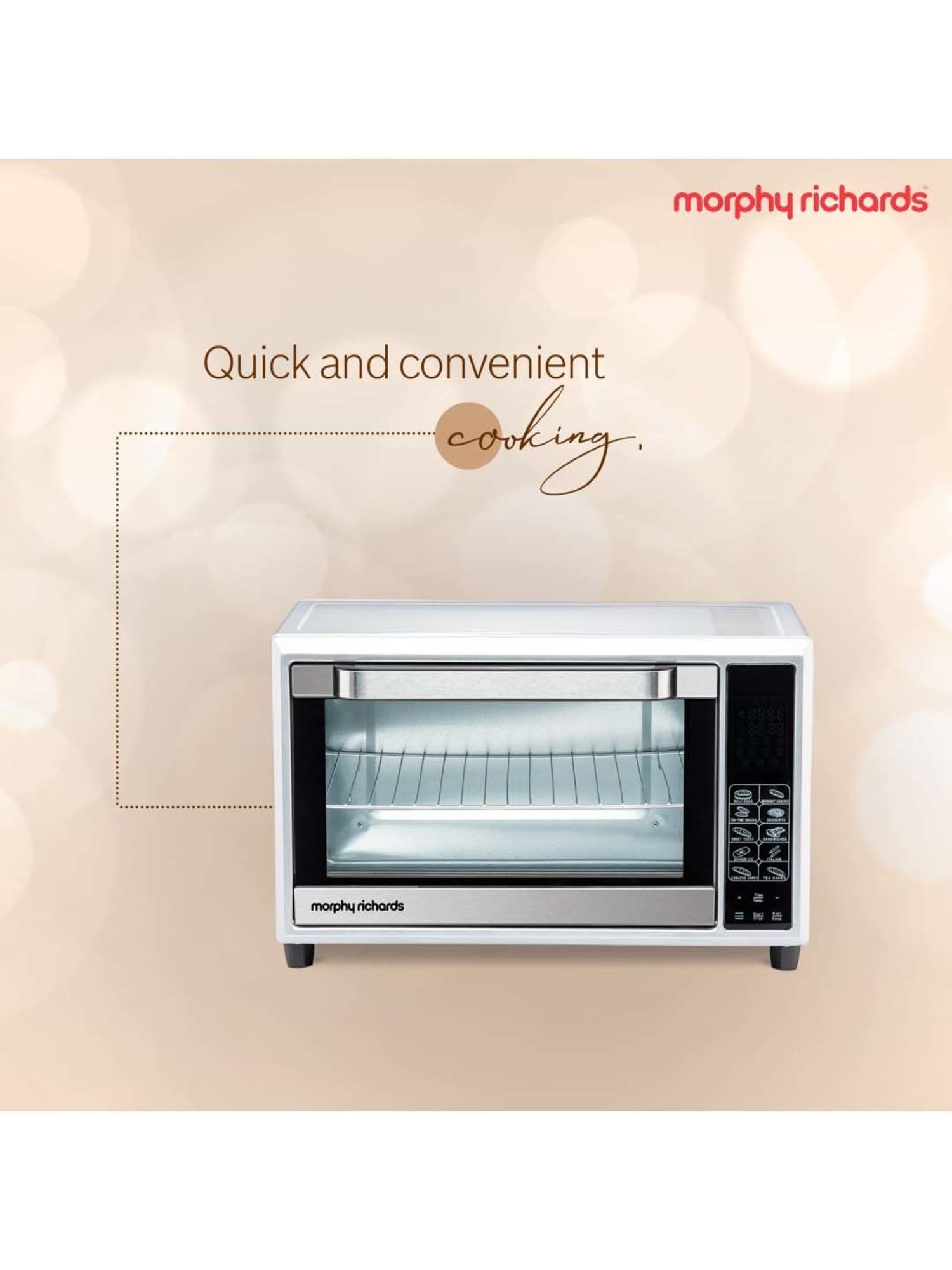 Morphy Richards 35SS DIGICHEF 35 L 1800W Oven Toaster Grill (Silver)
