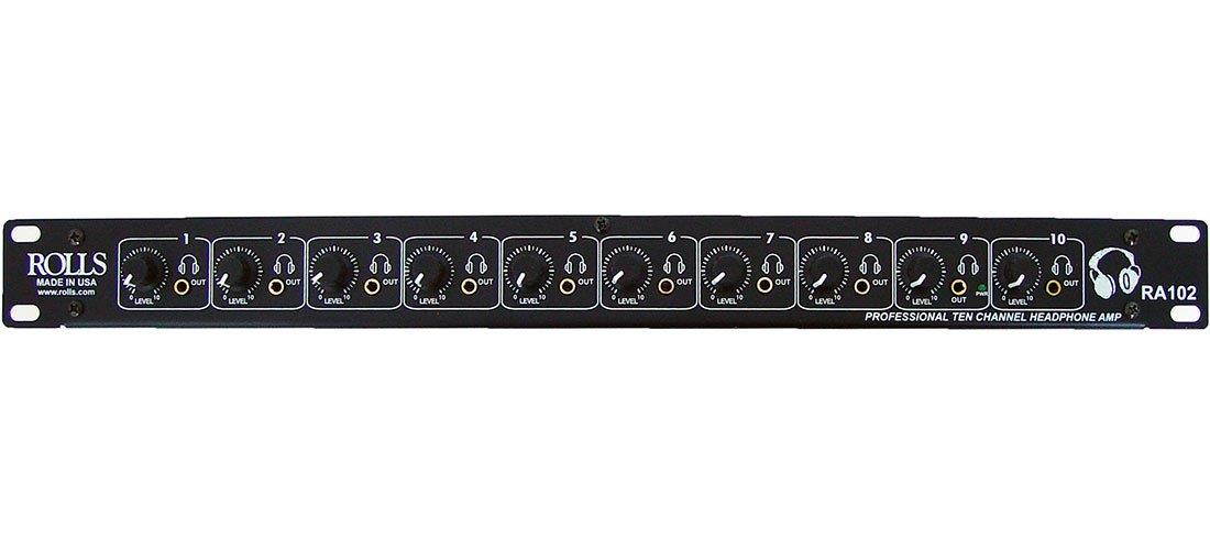 Rolls RA102 10 Channel Professional Headphone Amplifier