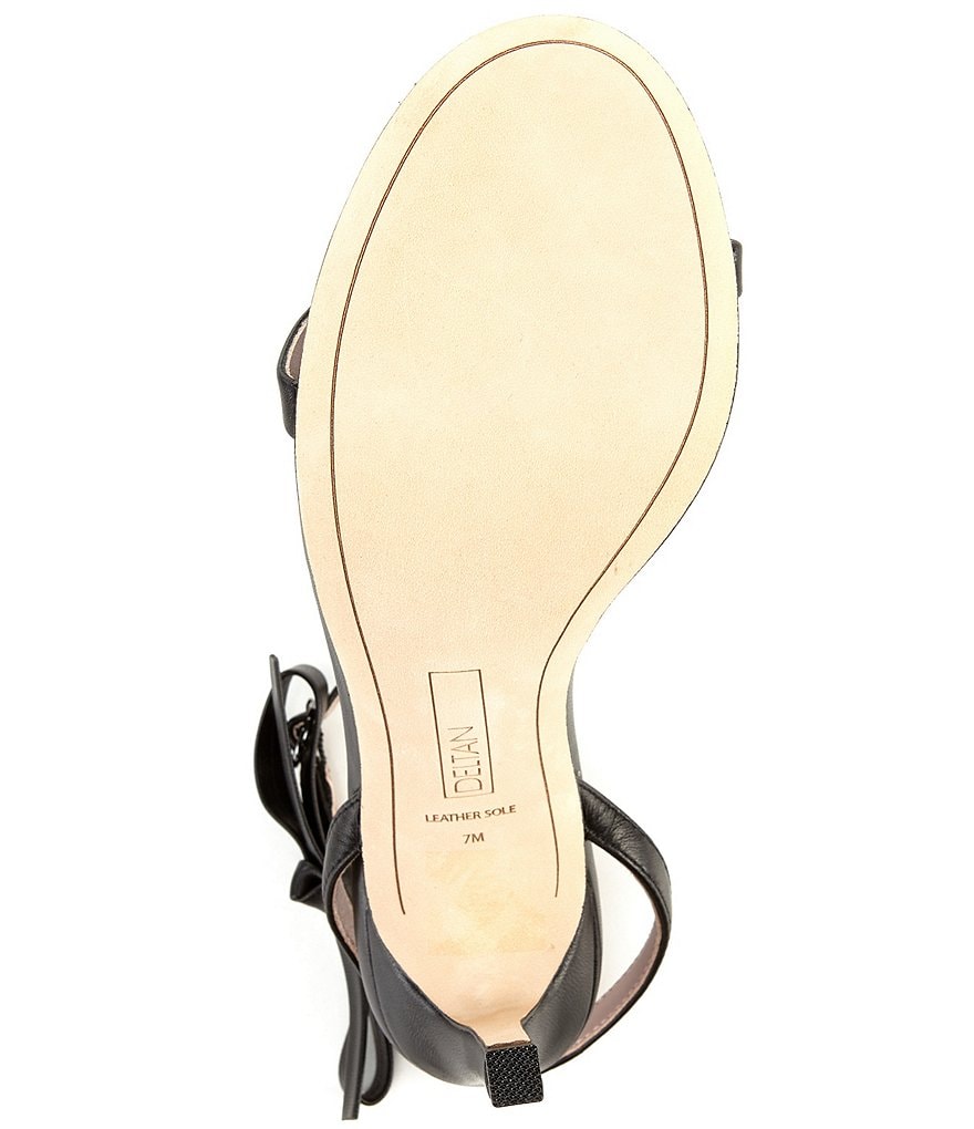 Deltan Miranda Ankle Bow Detail Dress Sandals