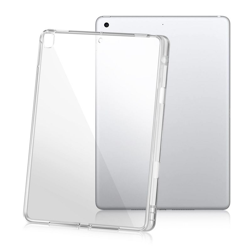 Insten - Soft Transparent TPU Tablet Case For iPad Air 3 2019 / iPad Pro 10.5", with Pencil Holder, Shock Resistant, Slim Fit, Clear