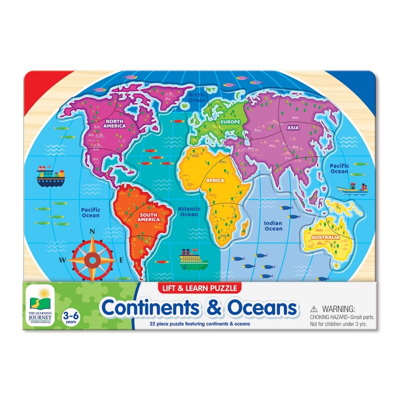 The Learning Journey Lift & Learn Continents & Oceans