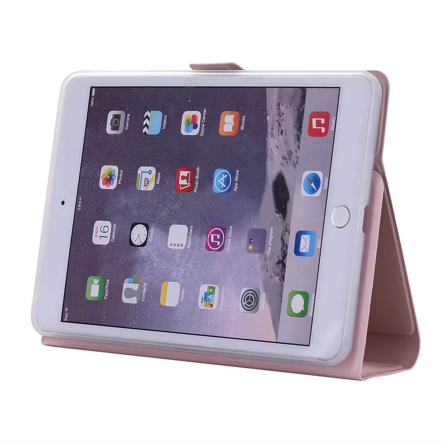 iPad Pro 9.7 2016 Case Cover,Dream Wings 360 Degrees Rotating Slim Stand Smart Screen Protective Case Cover for Apple iPad Pro 9.7 inch 2016 Released Tablet (iPad Pro 9.7 2016, Rose Gold)