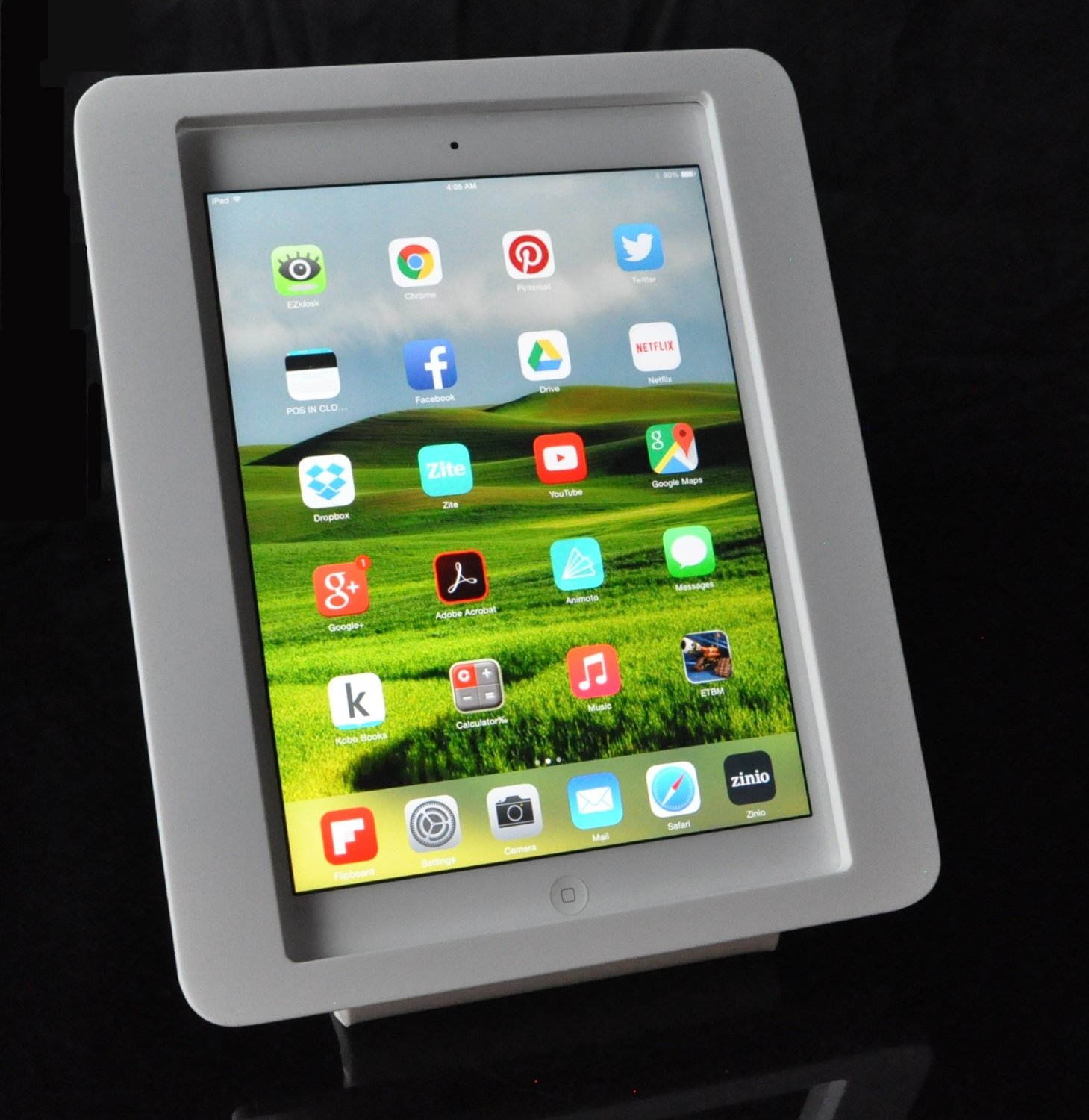 iPad 2/3/4 Clear VESA Mount Enclosure for POS, Kiosk, Store Display compatible w Square, PayPal Here, Amazon register, ID Tech Shuttle CC Reader