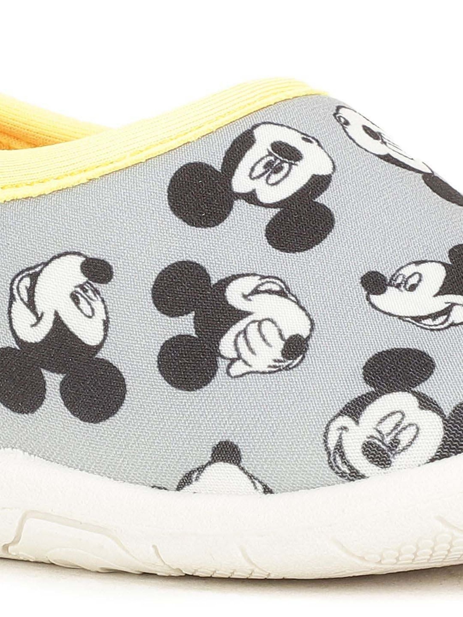 Disney by Bata Kids Grey & Yellow Casual Slip-Ons