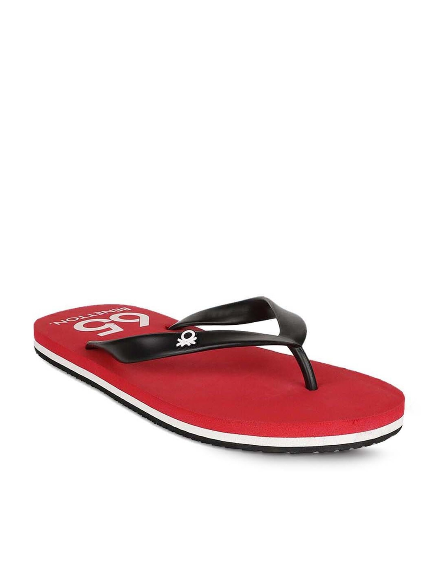 United Colors of Benetton Men's Black Flip Flops