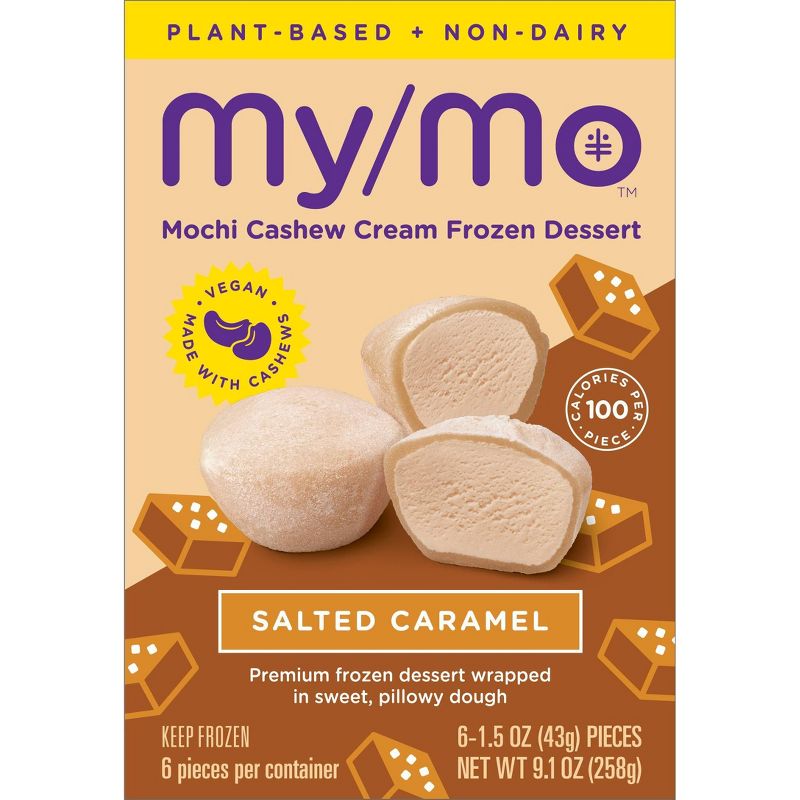 My/Mo Mochi Non Dairy Frozen Dessert Salted Caramel  - 6ct