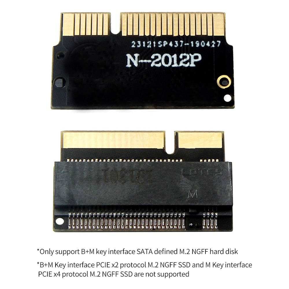 20+6 Pin SSD to SATA 2.5" Adapter Card Converter For Lenovo Thinkpad X1 Carbon