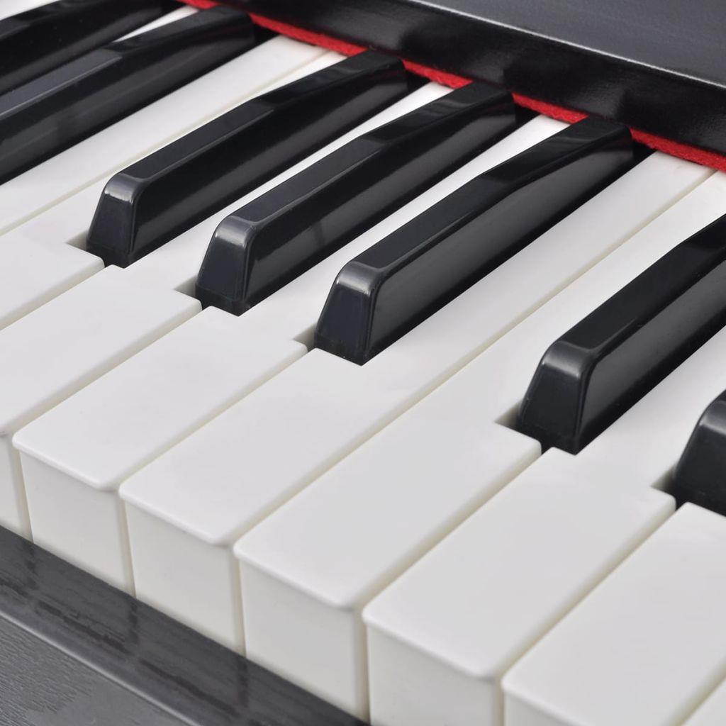 vidaXL 88-key Digital Piano with Pedals Black Melamine Board