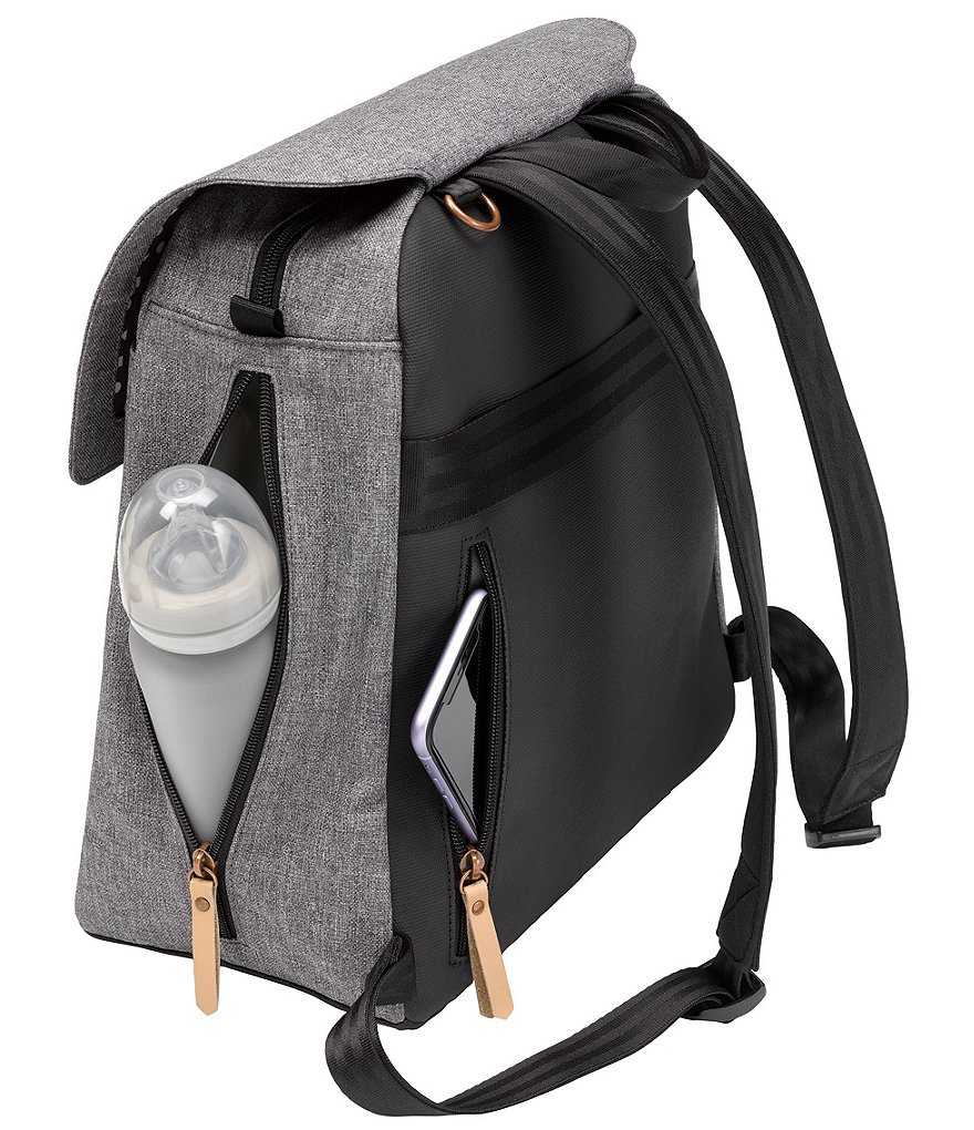 Petunia Pickle Bottom Colorblock Canvas Meta Backpack - Graphite/Black