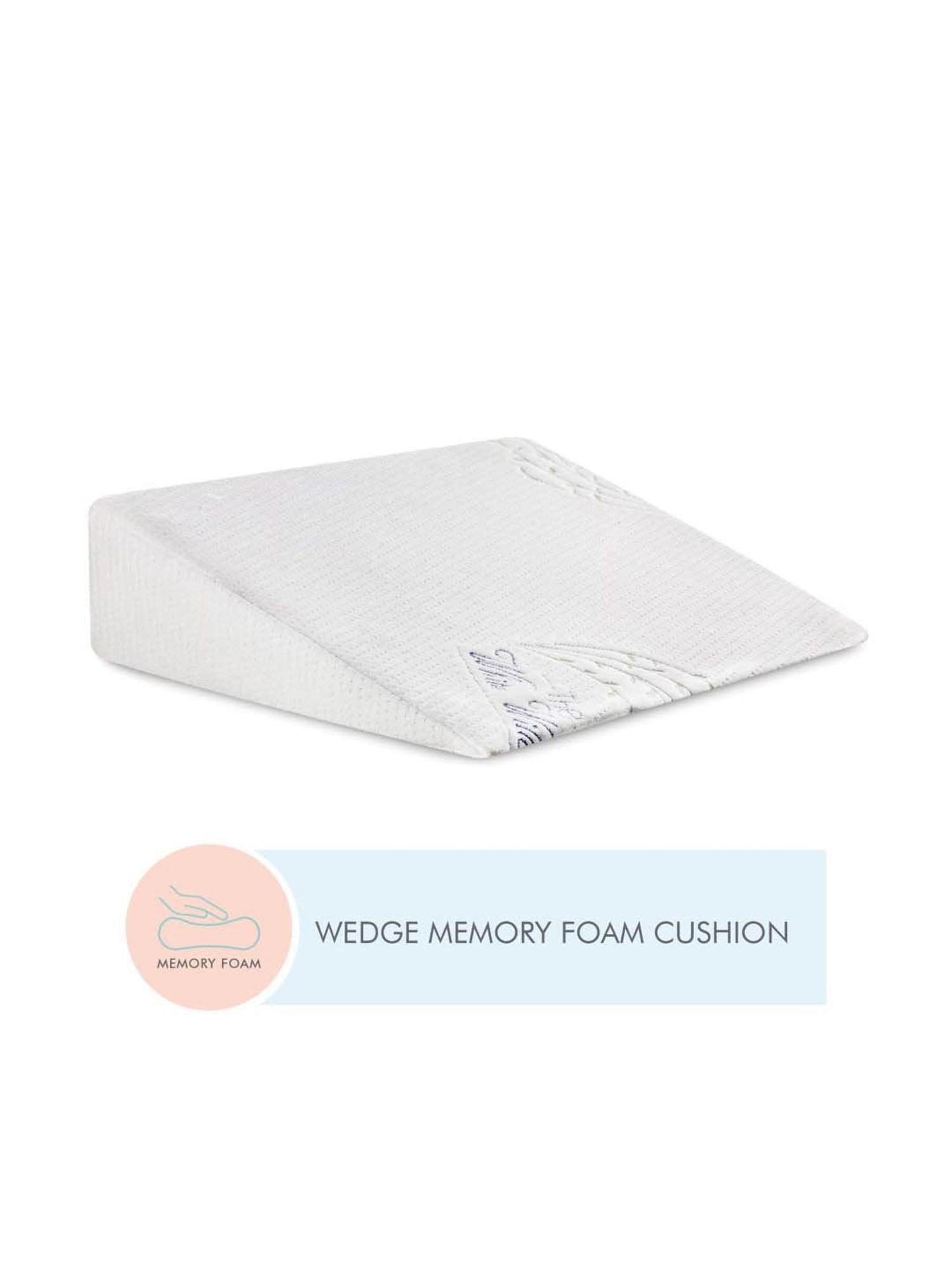 The White Willow White Wedge Seat Cushion - Set of 1