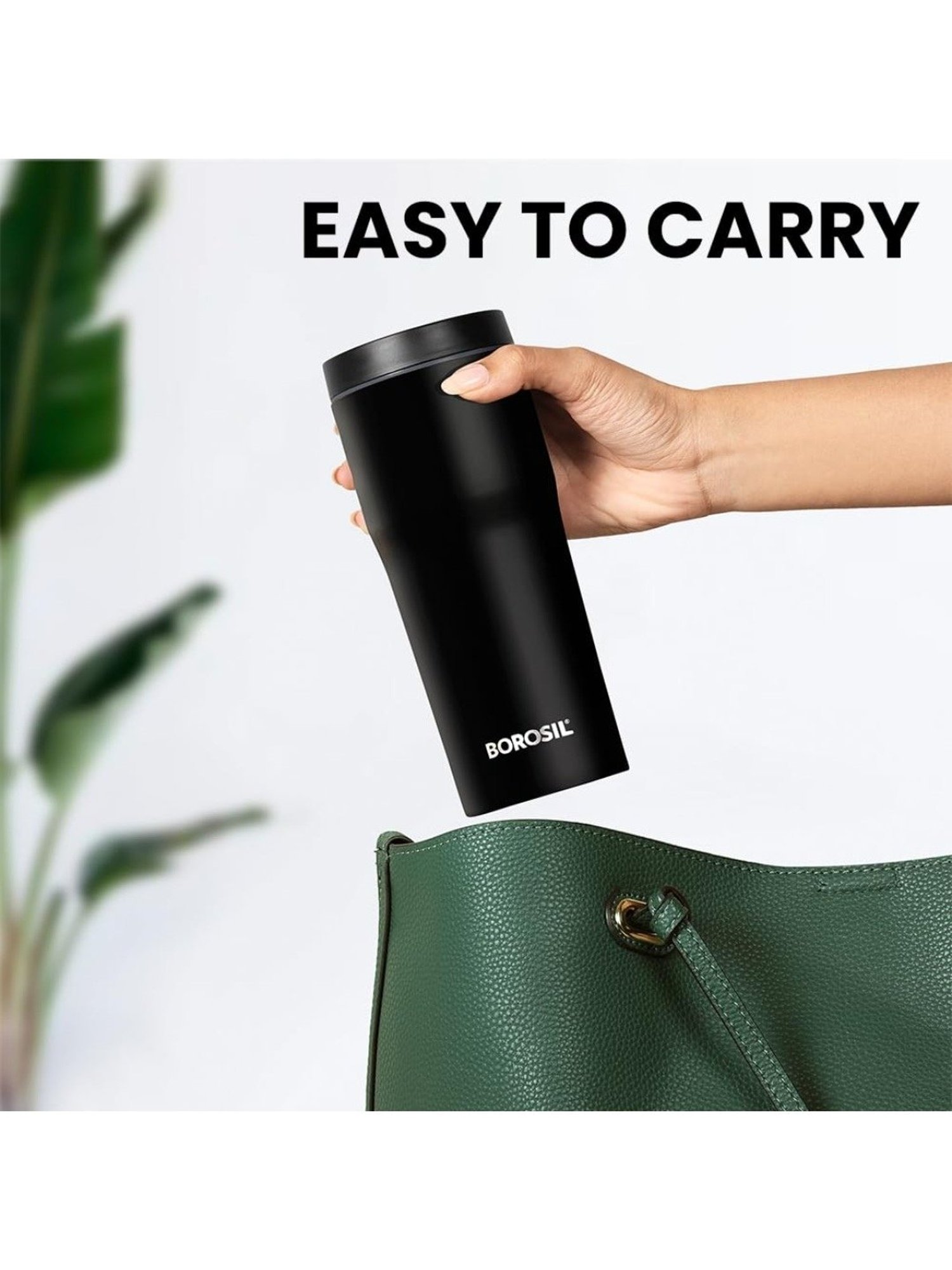 Borosil ?Black Stainless Steel Flasks (500 ML)
