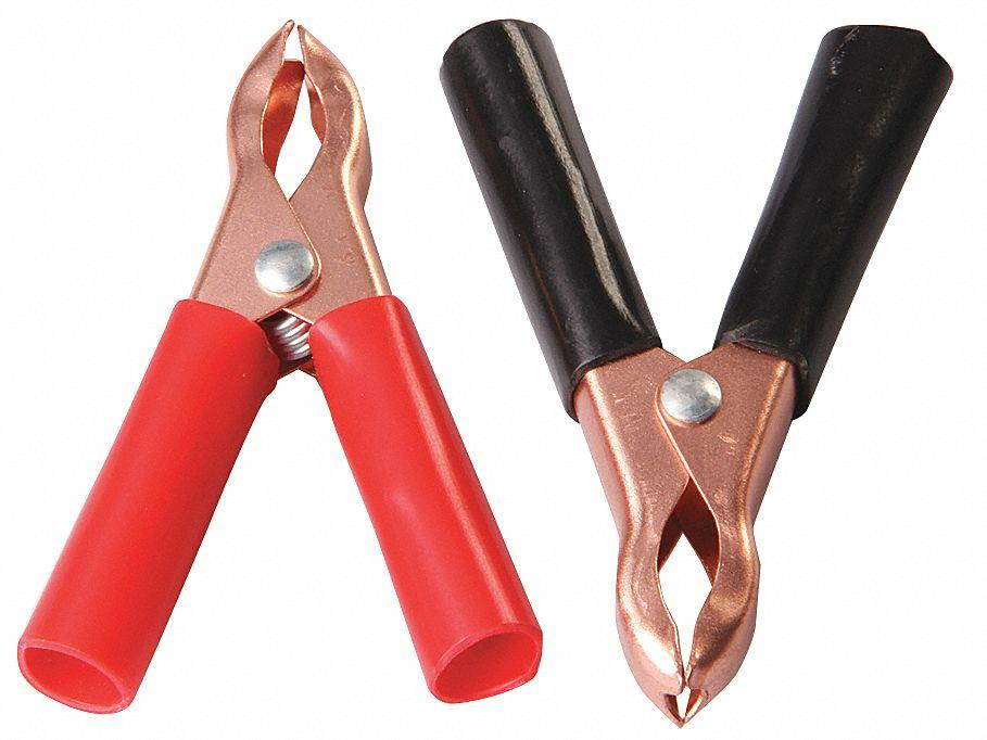 WESTWARD 23PC43 Heavy Duty Charging Clip,80,Red/Black