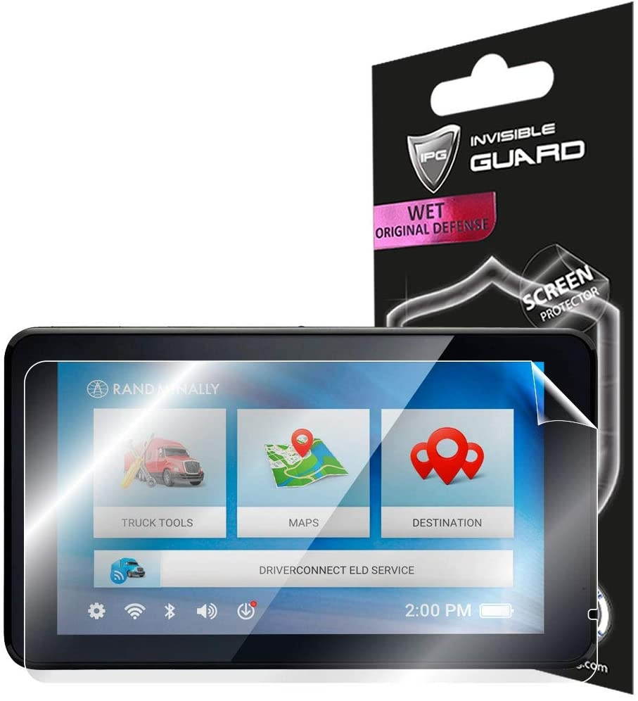 IPG For Rand McNally TND 740-750 intelliRoute Truck 7" Navigation Screen Protector Invisible Ultra HD Clear Film Anti Scratch Skin Guard - Smooth/Self-Healing/Bubble -Free