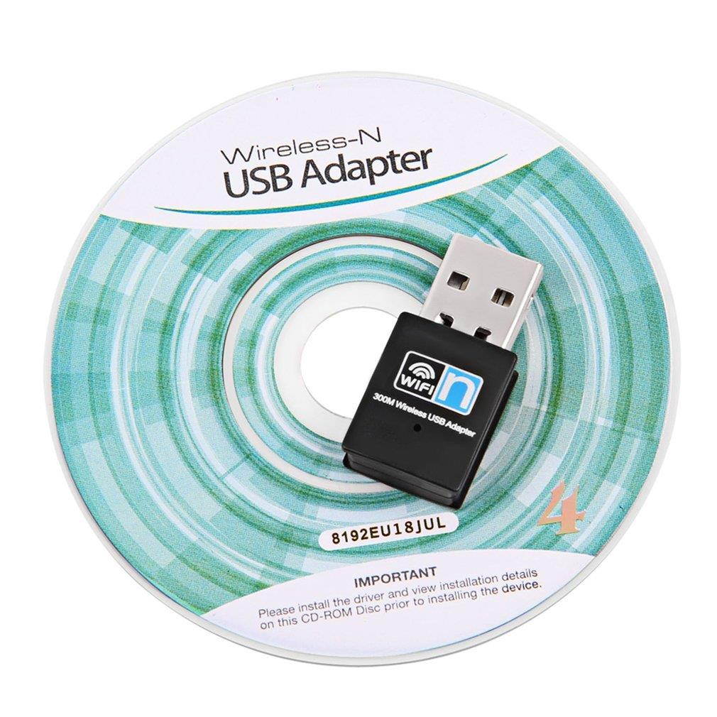 300Mbps USB WiFi Adapter 2.4Ghz 802.11 b/g/n Network Card High Speed USB2.0 Wireless Wifi Adapter for PC Computer