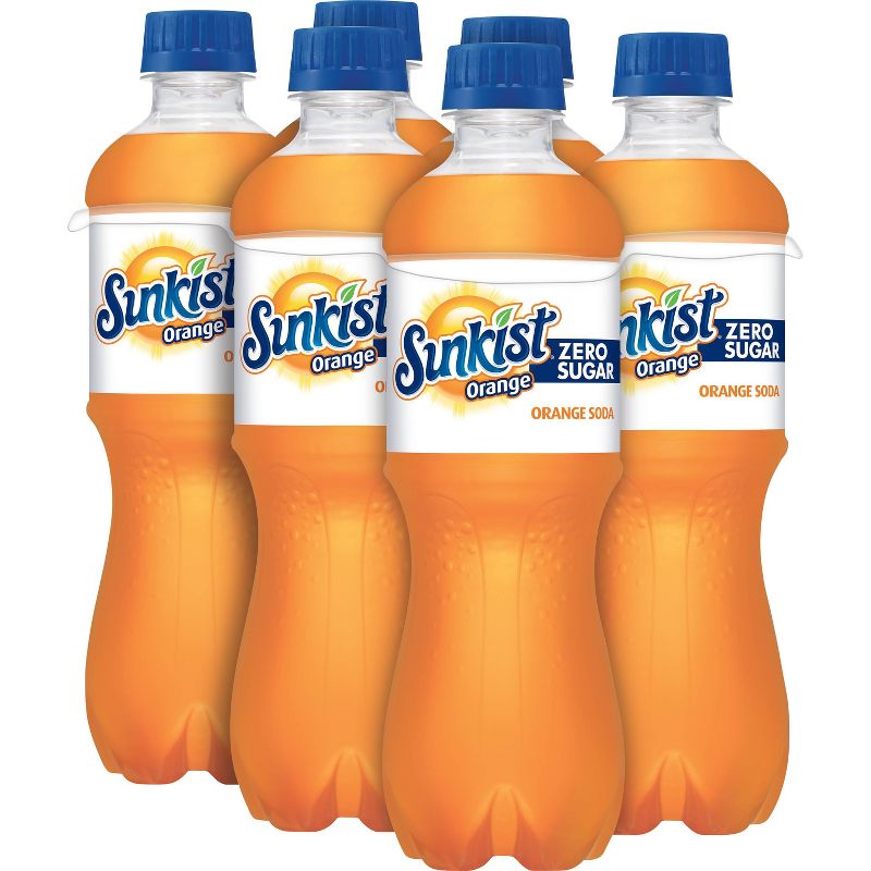 Sunkist Zero Sugar Orange Soda - 6pk/0.5 L Bottles