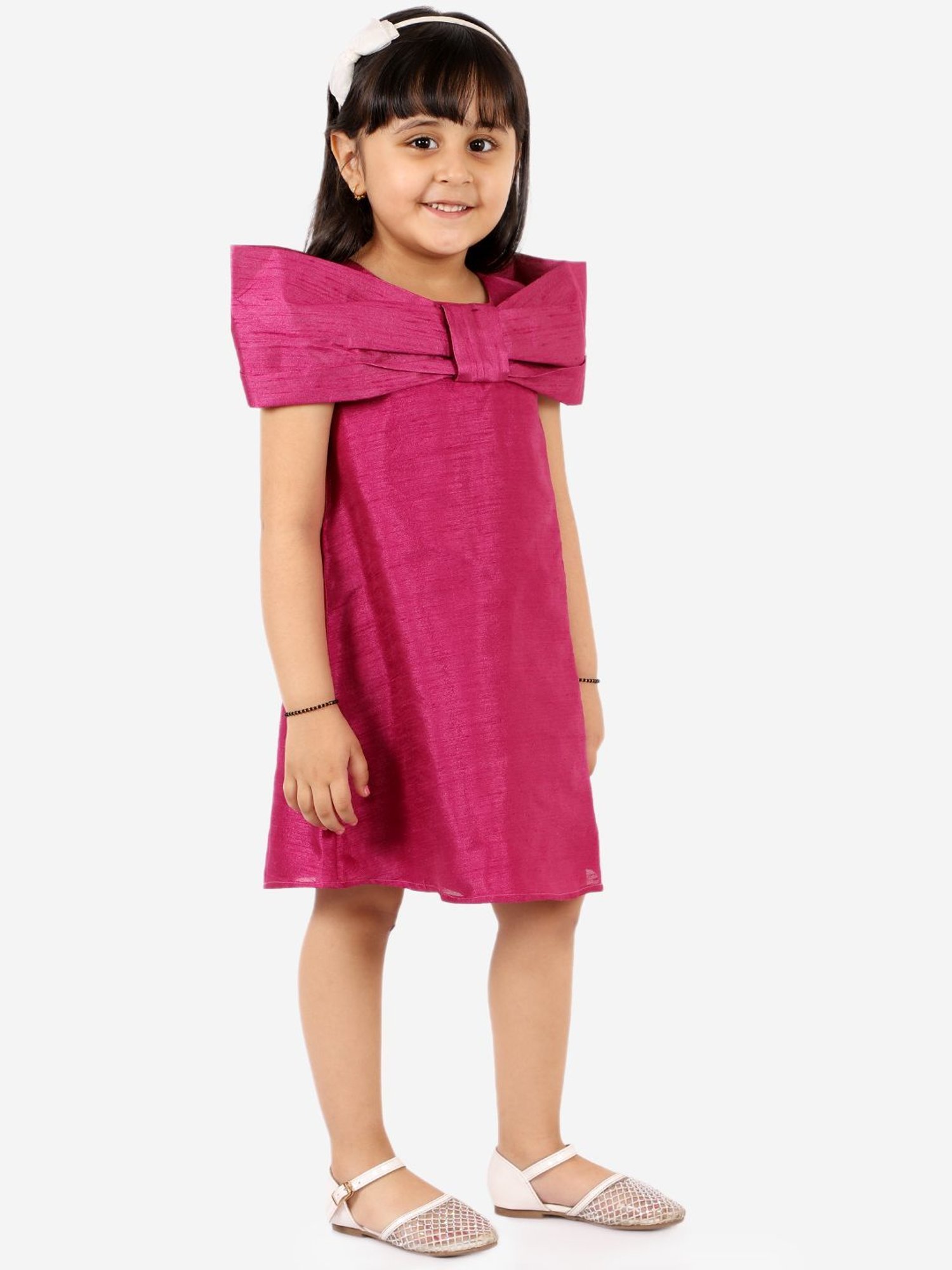 KidsDew Purple Applique Dress