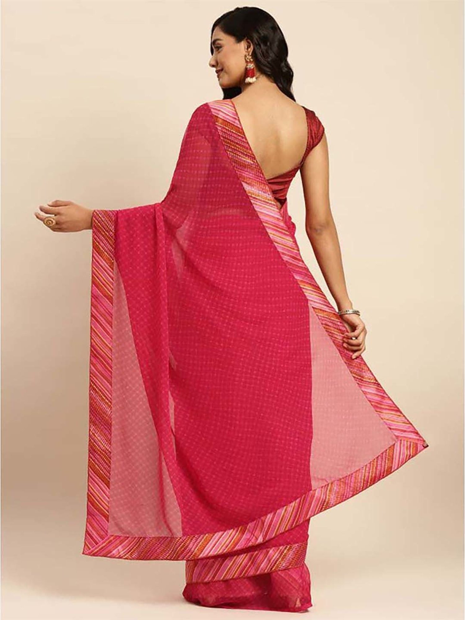 Rangita Pink Saree With Unstitched Blouse