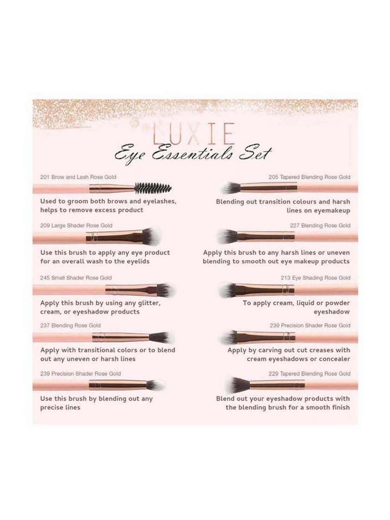 Luxie Rose Gold 209 Large Shader Brush