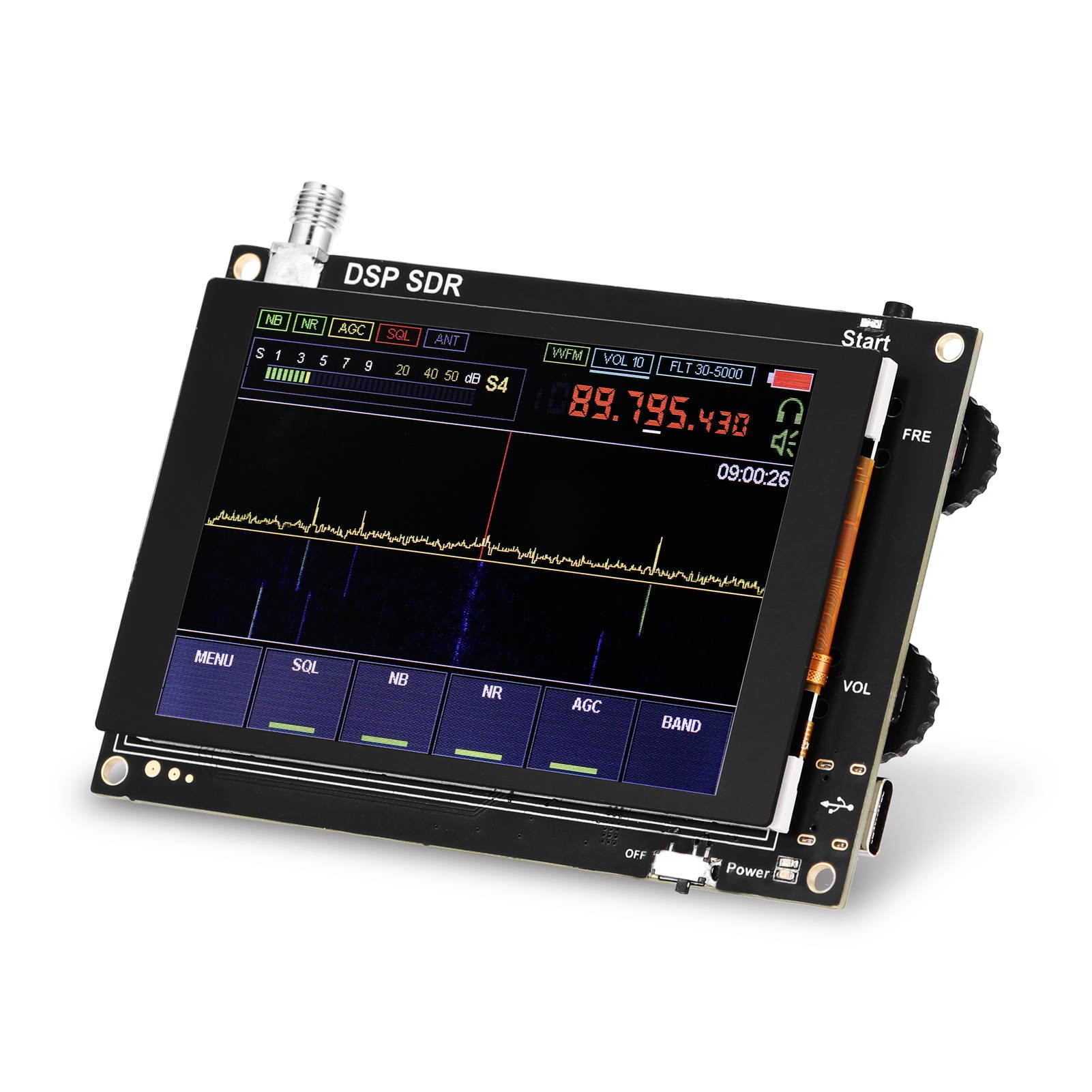 DSP SDR HAM Wireless Receiver Accessory 3.5 Inch Touchable IPS Display Screen+Main Hardware Fourply Circuit Board Impedance Matching