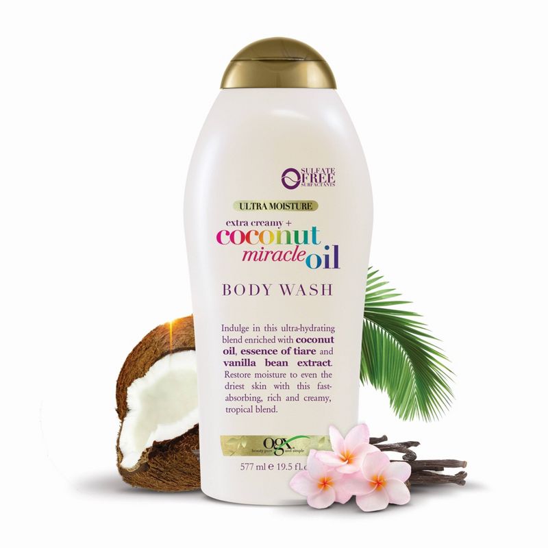 OGX Coconut Miracle Oil Body Wash - 19.5oz