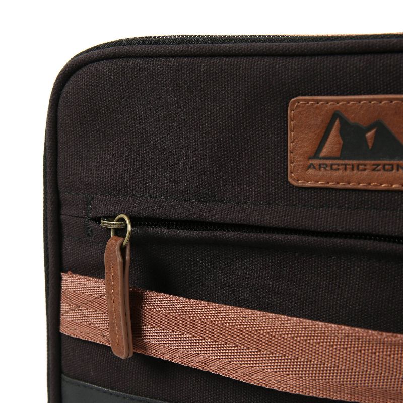 Arctic Zone Canvas Expandable Horizontal Lunch Box - Black