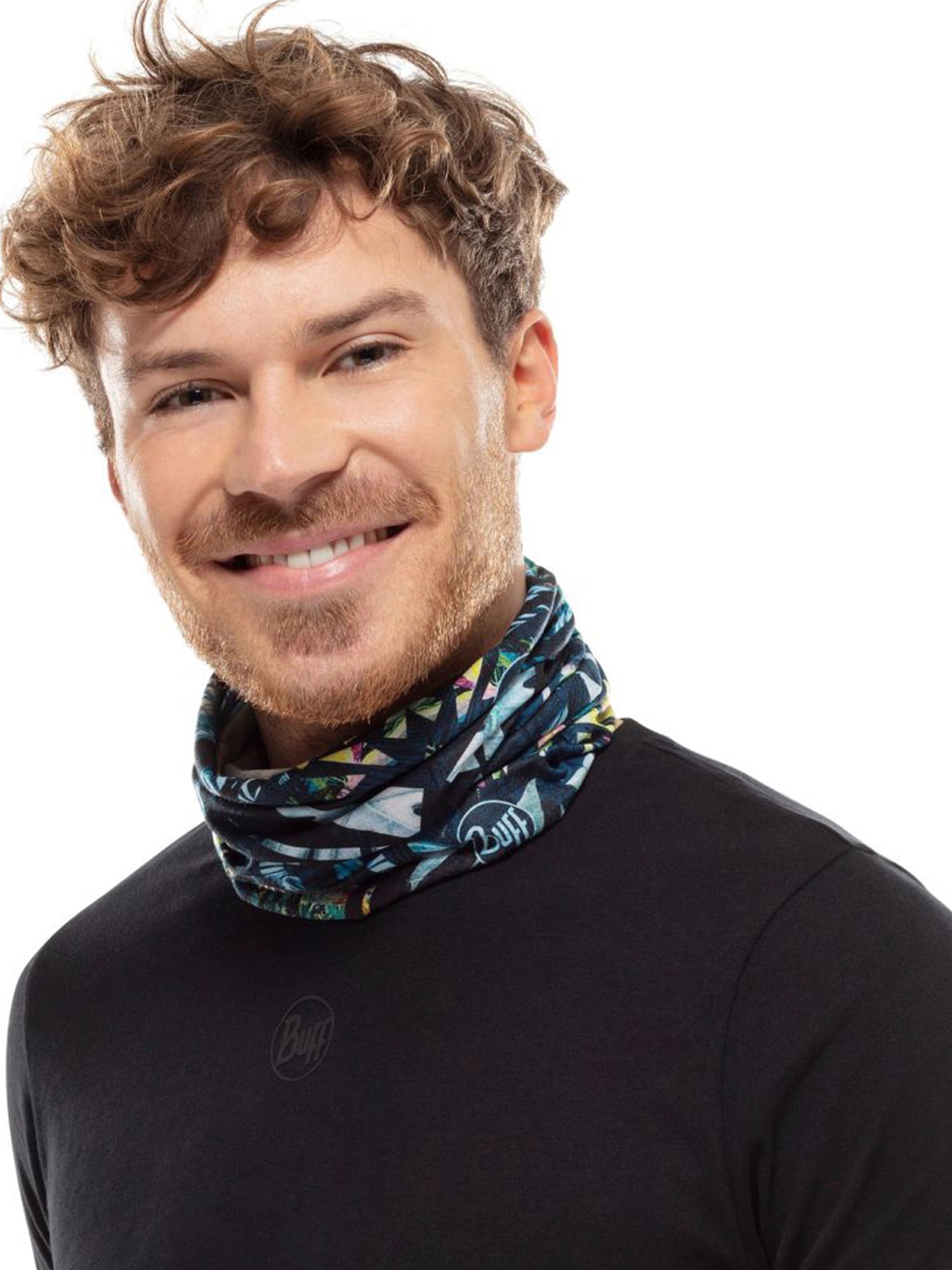 BUFF Navy Printed Bandana