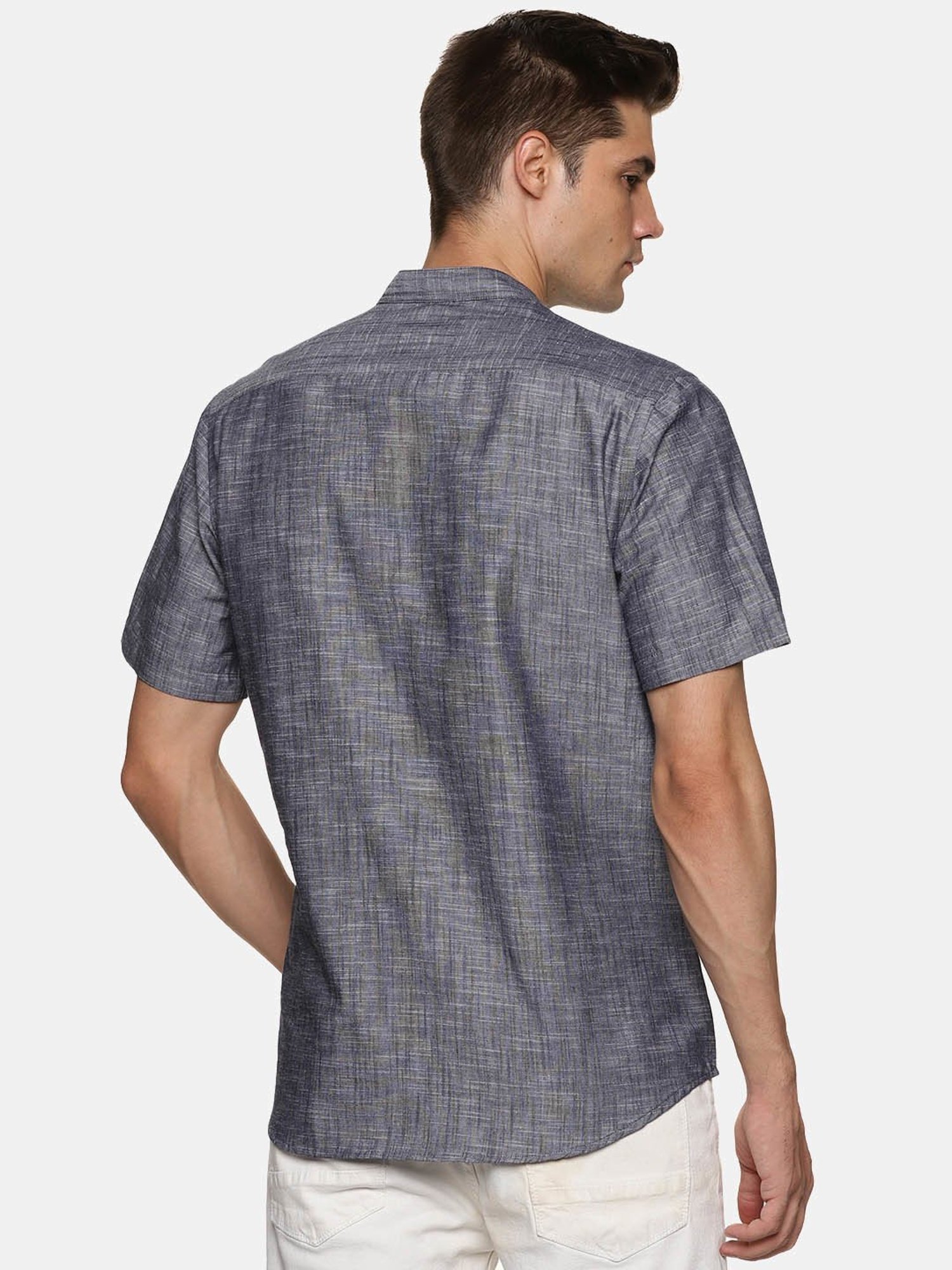 Don Vino Grey Regular Fit Shirt