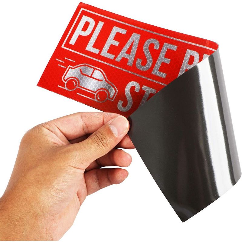 Okuna Outpost 6-Pack Waterproof Magnet for Car, Please Be Patient Student Driver Sign Magnet (12 x 4 in)