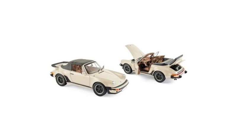 1987 Porsche 911 Turbo Cabriolet Ivory 1/18 Diecast Model Car by Norev