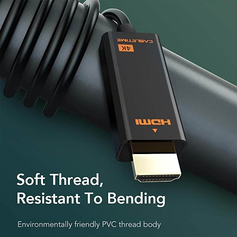 Mini DisplayPort to HDMI Cable 4K 10 FT Thunderbolt to HDMI Adapter GoldPlated Cord Converter for MacBook AirPro Surface ProDock Monitor Projector and More Black10Feet3M