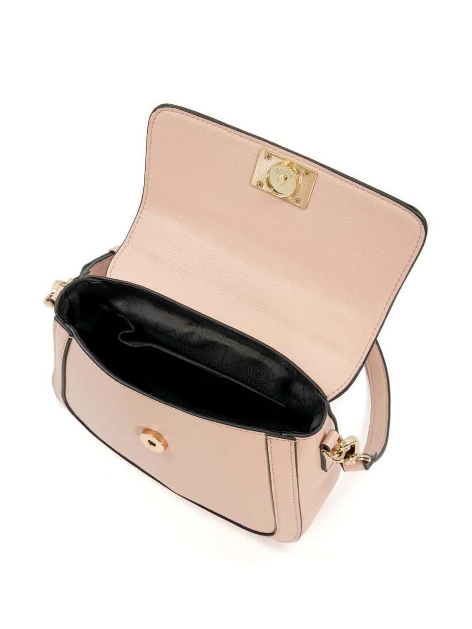 Dune London Beige Solid Small Satchel Handbag