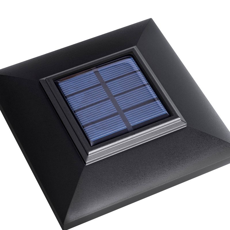 Solar Cast Aluminum Post Light Cap Black - Sterno Home