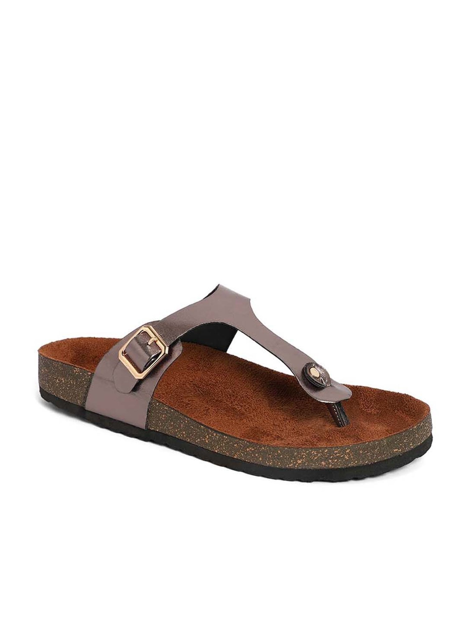 Mozafia Women's Copper Thong Sandals