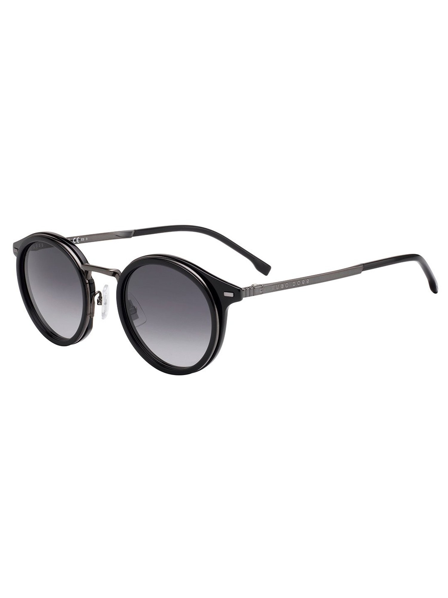 Hugo Boss Grey Round Sunglasses for Men