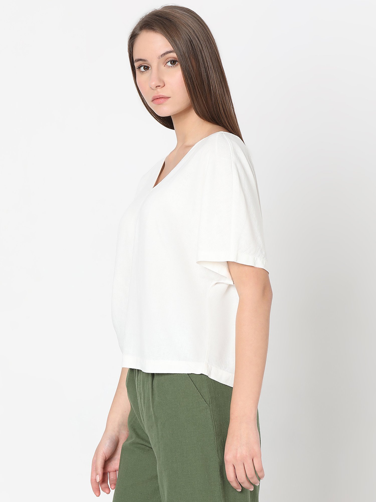 Vero Moda White Regular Fit Top