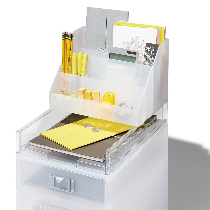 Like-It MX-18 Versatile Clear Easy Access Polystyrene Customizable Home Storage Solution Organizer (2 Pack)