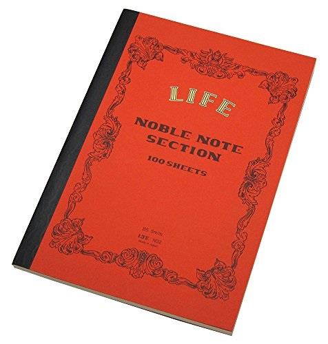 Life Noble Notes Bound On Side Stitched Notebooks: 7 in x 10 in. (Orange Cover, Gridded Pages)