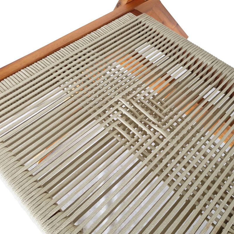 Acacia 3pc Outdoor Conversation Set with Folding Seating - Caramel - TK Classics