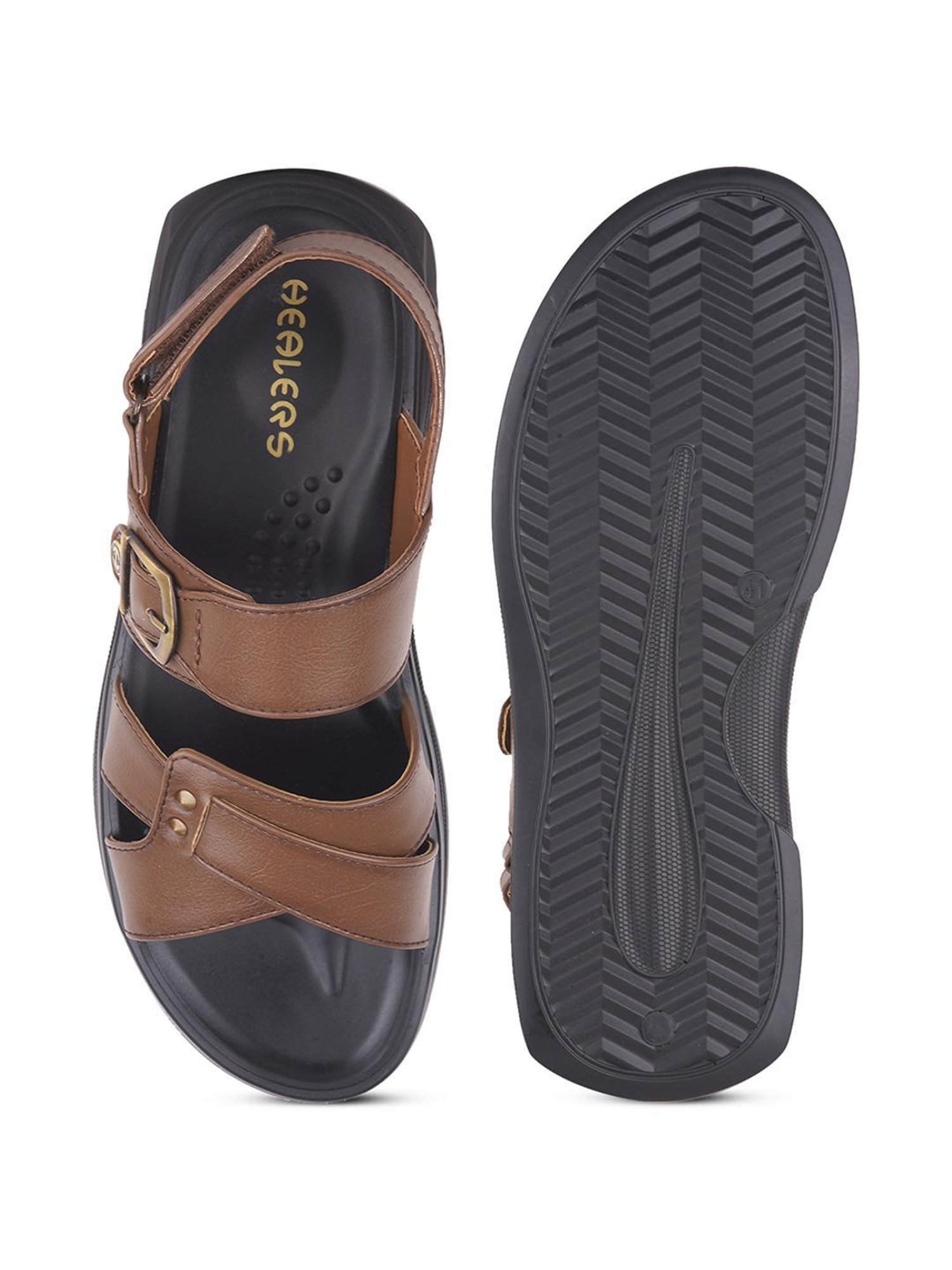 Healers by Liberty Men's Tan Back Strap Sandals