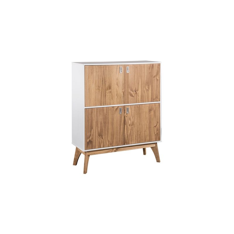 49.4" Jackie High Dresser Cabinet White - Manhattan Comfort