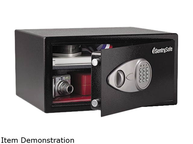 Sentry Safe X105 Electronic Lock Security Safe, 1.0 ft3, 16-15/16w x 14-9/16d x 8-7/8h, Black