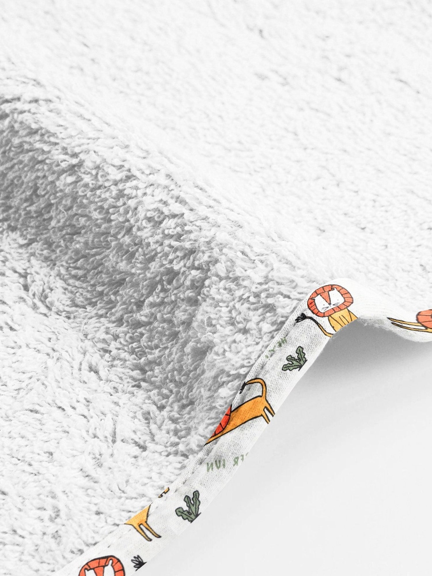 The Baby Atelier White Cotton Junior Towel - Set of 2