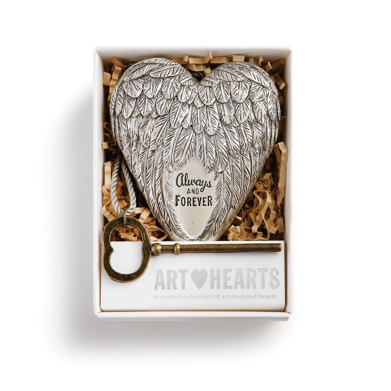 DEMDACO Love Story Art Heart 4" - White