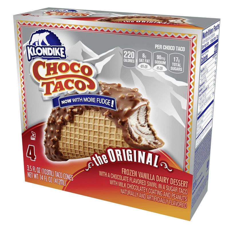 Klondike Original Choco Taco Ice Cream Dessert - 4ct