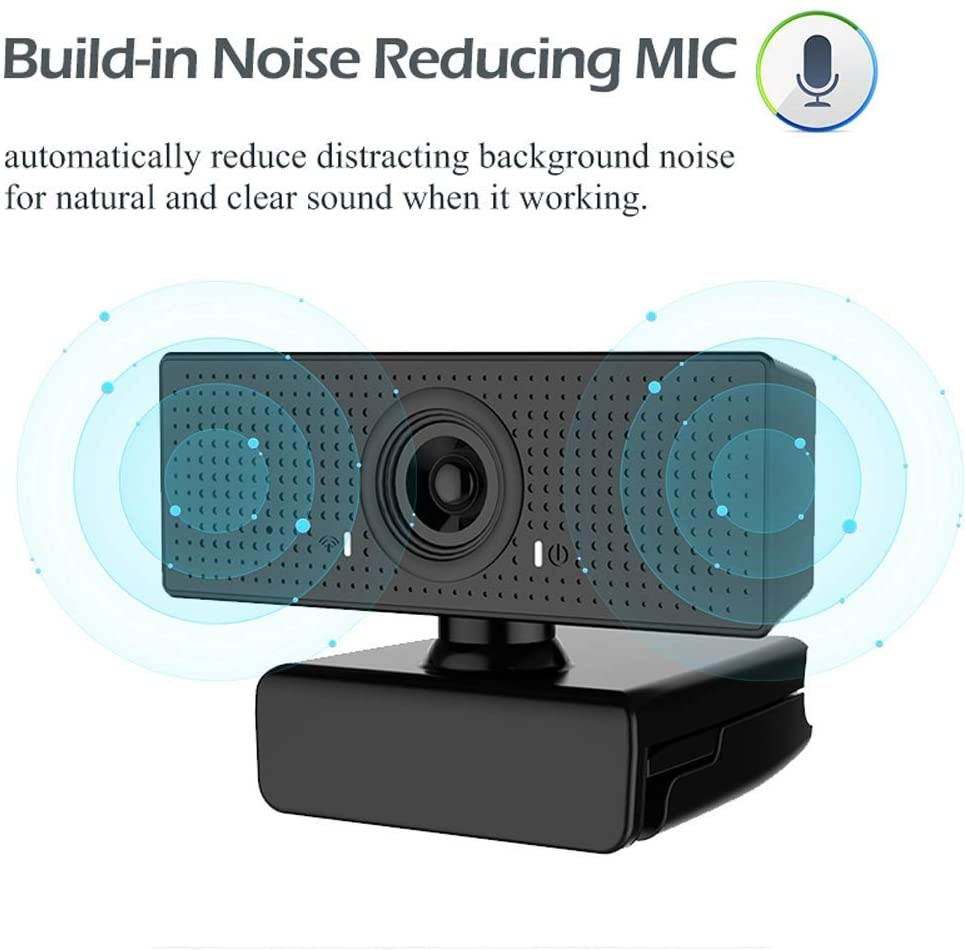 1080P Webcams with Microphone for Desktop & Privacy Cover, Full HD Webcam for Computers PC Laptop, USB Plug and Play, Conference Calling, Study Video Teaching,Work from Home Webcam Skype,Zoom