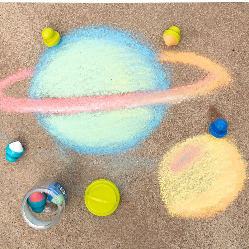 Ready 2 Learn Easy Grip Chalk - 6 Colors - 18m+ - Non-Toxic Toddler Sidewalk Chalk - Easiest to Hold - Refills Available (CE6913)