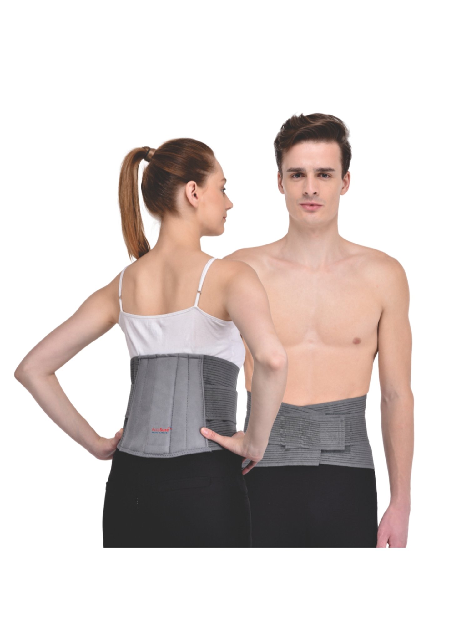 Accusure Lumbo Support Belt Lumbo Sacral Back Support- Ergonomic Design And Breathable - Size-M