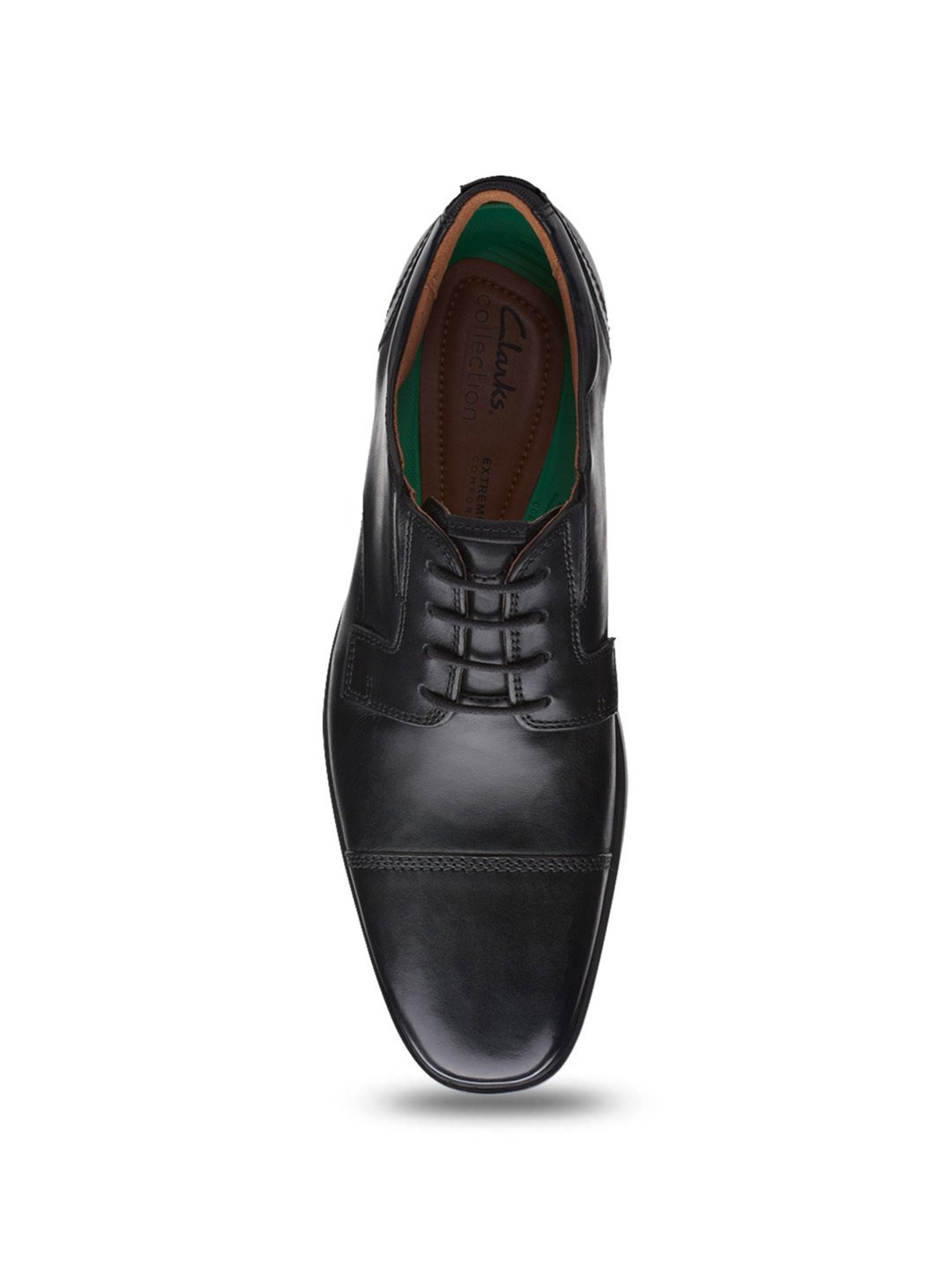 Clarks Men's Clarkslite Cap Black Derby Shoes