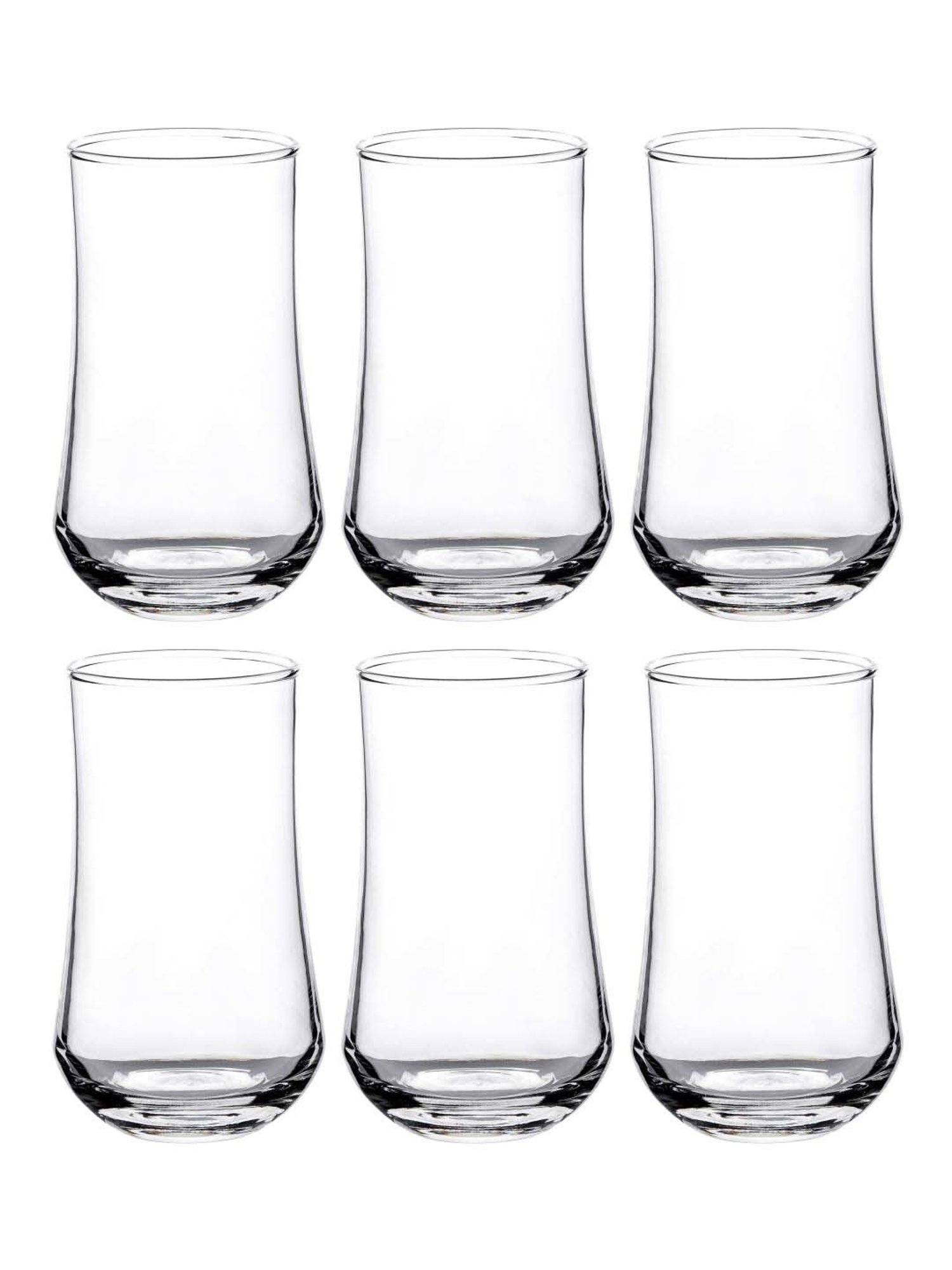 ROXX Oasis Transparent Glass Tumbler (0.355 L) - Set of 6